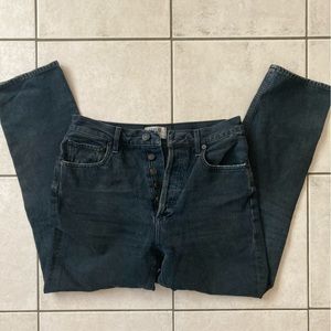 Agolde High Waist Riley Straight Crop Jean